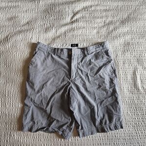 Hugo Boss Men's Blue & White Checkered Cargo Shorts